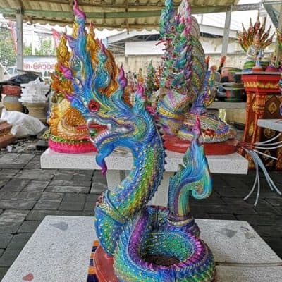 รูปตัวอย่างของรูปปั้นพญานาค