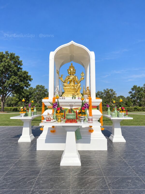 ศาลพระพรหมโมเดิร์นขนาดใหญ่ PS-0017 สำหรับองค์พระพรหม 30 นิ้ว